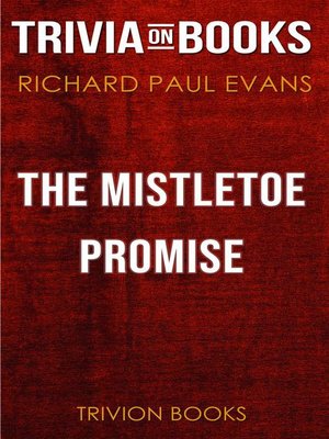 cover image of The Mistletoe Promise by Richard Paul Evans (Trivia-On-Books)